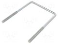 U-bolt; C; 1.5; steel; zinc; Thread len: 75mm; Int.width: 115mm DROMET D-CBTC.10.115.170