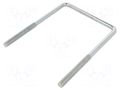 U-bolt; C; 1.5; steel; zinc; Thread len: 75mm; Int.width: 115mm DROMET D-CBTC.10.115.170
