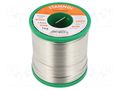 Tin; lead free; Sn99,3Cu0,7; 1.5mm; 1kg; reel; 227°C; Flux: SW26 STANNOL S99C1K511/1.5/1.0