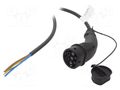 Cable: eMobility; 1x0.5mm2,3x6mm2; 250V; 11kW; IP44; single-phase HARTING 8811754004440A1