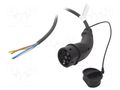 Cable: eMobility; 1x0.5mm2,3x6mm2; 250V; 11kW; IP44; single-phase HARTING 8811504004440A1
