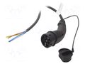 Cable: eMobility; 1x0.5mm2,3x6mm2; 250V; 11kW; IP44; single-phase HARTING 8811504004440A1