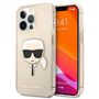 Karl Lagerfeld Glitter Karl&#39;s Head Case for iPhone 13 Pro / iPhone 13 - Gold, Karl Lagerfeld 3666339027599 3666339027599