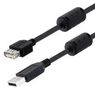 USB CABLE, 2.0 TYPE A RCPT-PLUG, 6.6FT U2A00017-2M.
