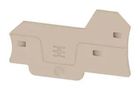 END PLATE, 2.61"X1.59"X0.083, DARK BEIGE 2871770000