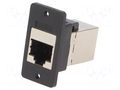 Coupler; Slim; Cat: 6; shielded; 8p8c; RJ45 socket,both sides; 29mm CLIFF CP30622SX