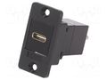 Coupler; USB C socket-front,USB C plug-back; Slim; USB C; 29mm CLIFF CP30611