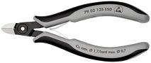 KNIPEX 79 02 125 ESD Precision Electronics Side Cutter ESD with multi-component handles burnished 125 mm 79 02 125 ESD