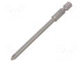 Screwdriver bit; Pozidriv®; PZ1; Overall len: 90mm; PROFESSIONAL WIHA WIHA.01809
