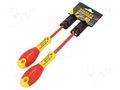 Kit: screwdrivers; insulated; 1kVAC; PlusMinus PZ-type; FATMAX® STANLEY STL-FMHT0-62649