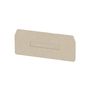 Partition plate (terminal), End and intermediate plate, 83.8 mm x 34.85 mm, dark beige Weidmuller 7904100000 04008190575984