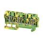 PE terminal, Tension-clamp connection, 4 mm², 800 V, Number of connections: 3, Number of levels: 1, Green/yellow Weidmuller 7904170000 04032248422371