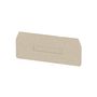 Partition plate (terminal), End and intermediate plate, 90 mm x 45 mm, dark beige Weidmuller 7907370000 04008190576127