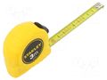 Measuring tape; L: 3m; Width: 12.7mm; plastic; Class: II; yellow STANLEY STL-0-30-487