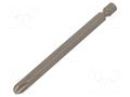 Screwdriver bit; Phillips; PH3; Overall len: 90mm; PROFESSIONAL WIHA WIHA.04127