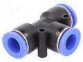 Push-in fitting; T-tap splitter; -0.95÷15bar; PBT; BLUELINE PNEUMAT 138.012