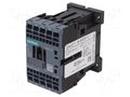 Contactor: 3-pole; NO x3; Auxiliary contacts: NC; 24VDC; 12A; 3RT20 SIEMENS 3RT2017-2BB42