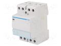 Contactor: 2-pole installation; 63A; 230VAC; NO; ESC; -10÷50°C HAGER ESC263