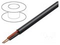 Wire: loudspeaker cable; 2x19AWG; stranded; OFC; black; unshielded TASKER TAS-T19