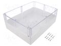 Enclosure: multipurpose; X: 230mm; Y: 300mm; Z: 111mm; polycarbonate GAINTA P20385C-IP68