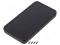 Enclosure: multipurpose; X: 63mm; Y: 115mm; Z: 12mm; CS; ABS; black TAKACHI TKC-CS115N-B