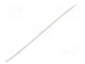 Heat shrink sleeve; glueless; 2: 1; 1.2mm; L: 1m; white; polyolefine TASKER GTM1206W