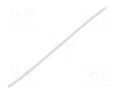Heat shrink sleeve; glueless; 2: 1; 1.2mm; L: 1m; white; polyolefine TASKER GTM1206W