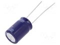 Capacitor: electrolytic; THT; 1000uF; 16VDC; Ø10x16mm; Pitch: 5mm PANASONIC ECA1CM102