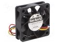 Fan: DC; axial; 24VDC; 52x52x15mm; 30m3/h; 38dBA; ball; 7800rpm SANYO DENKI 9GA0524P7G001