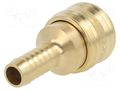Quick connection coupling; 0÷35bar; brass; L: 58mm; 1000l/min PNEUMAT ES-10-T