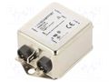 Filter: anti-interference; single-phase; 250VAC; Cx: 220nF; 1MΩ SCHAFFNER / TE Connectivity FN2060-3-06