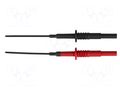 Set of measuring probes; black,red; 1A; Socket size: 4mm; Ø: 2.3mm GOSSEN METRAWATT GM-Z503F