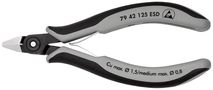 KNIPEX 79 42 125 ESD Precision Electronics Side Cutter ESD with multi-component handles burnished 125 mm 79 42 125 ESD 4003773061571