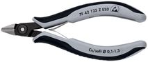 KNIPEX 79 42 125 Z ESD Precision Electronics Side Cutter ESD with multi-component handles burnished 125 mm 79 42 125 Z ESD 4003773078456