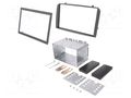 Radio frame; Alfa Romeo; 2 DIN; black PER.PIC. RAM-40.185.8