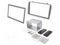 Radio frame; Alfa Romeo; 2 DIN; silver PER.PIC. RAM-40.185.7