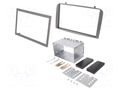 Radio frame; Alfa Romeo; 2 DIN; silver PER.PIC. RAM-40.185.7