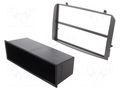 Radio frame; Alfa Romeo; 2 ISO; black PER.PIC. RAM-40.185.02