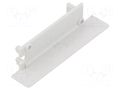 Cap for LED profiles; grey; 2pcs; ABS; FLAT8 TOPMET TOP-23110022