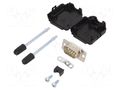 Connector: D-Sub; PIN: 9; plug; male; soldering; for cable; white ENCITECH DPPK09-BK-DBP-W-K