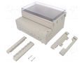 Enclosure: wall mounting; X: 256mm; Y: 217mm; Z: 132mm; ABS; grey GAINTA DC007CUL