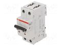Circuit breaker; 230/400VAC; Inom: 6A; Poles: 1+N; Charact: B; 6kA ABB S201-B6-NA