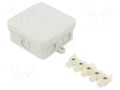 Enclosure: junction box; X: 75mm; Y: 75mm; Z: 36mm; polyetylene; IP55 OBO BETTERMANN OBO-2000024
