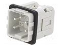 Connector: HDC; contact insert; male; PIN: 5; 10A; 500V; HEAVYCON PHOENIX CONTACT HC-A04-I-UT-M