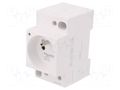 E-type socket; 250VAC; 16A; for DIN rail mounting; ACTI9 SCHNEIDER ELECTRIC A9A15307