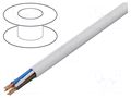 Wire; BiTprotect (St); 10x0.5mm; round; wire; Cu; PVC; white BITNER BITNER-LA0154