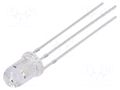 LED; red/yellow; 5mm; 30°; Front: convex; 5VDC; No.of term: 3; round OPTOSUPPLY OSRYMC5B31A-5V