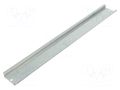 DIN rail; steel; zinc; L: 283.5mm; W: 35mm; for enclosures SPELSBERG NS-35-283.5