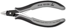 KNIPEX 79 62 125 ESD Precision Electronics Side Cutter ESD with multi-component handles burnished 125 mm 79 62 125 ESD 4003773065166