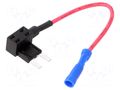 Fuse holder; 10.9mm; 10A; on cable; Leads: leads x2; UL94V-0; 32V LITTELFUSE 0FHM0200Z